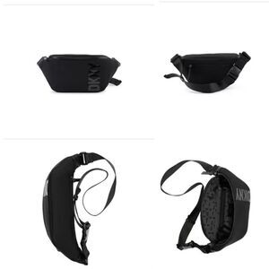 DKNY Tilly Black Medium Zippered Sling Bag